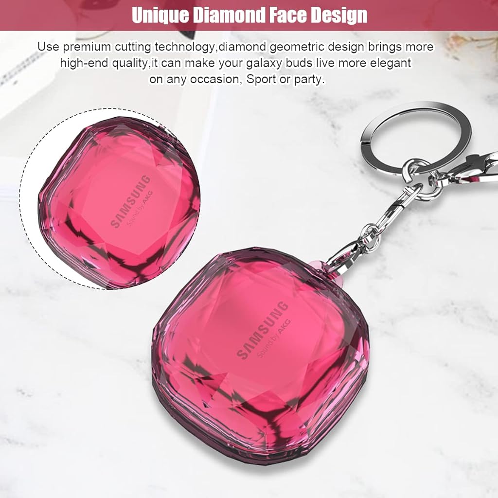 ZORBES Fashion Hard Protective Cover for Samsung Galaxy Buds Pro(2021),Galaxy Buds 2,Galaxy Buds Live (2020),Shockproof for Geometric Diamond Cut Design (Without Earphone, Seperate Pieces Design) ZORBES Fashion Hard Protective Cover for Samsung Galaxy Buds Pro(2021),Galaxy Buds 2,Galaxy Buds Live (2020),Shockproof for Geometric Diamond Cut Design (Without Earphone, Seperate Pieces Design)